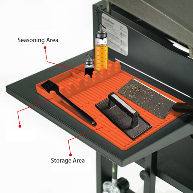Silicone blackstone oven mat for tools Multifunctional baking mat for BBQ , Spatula
