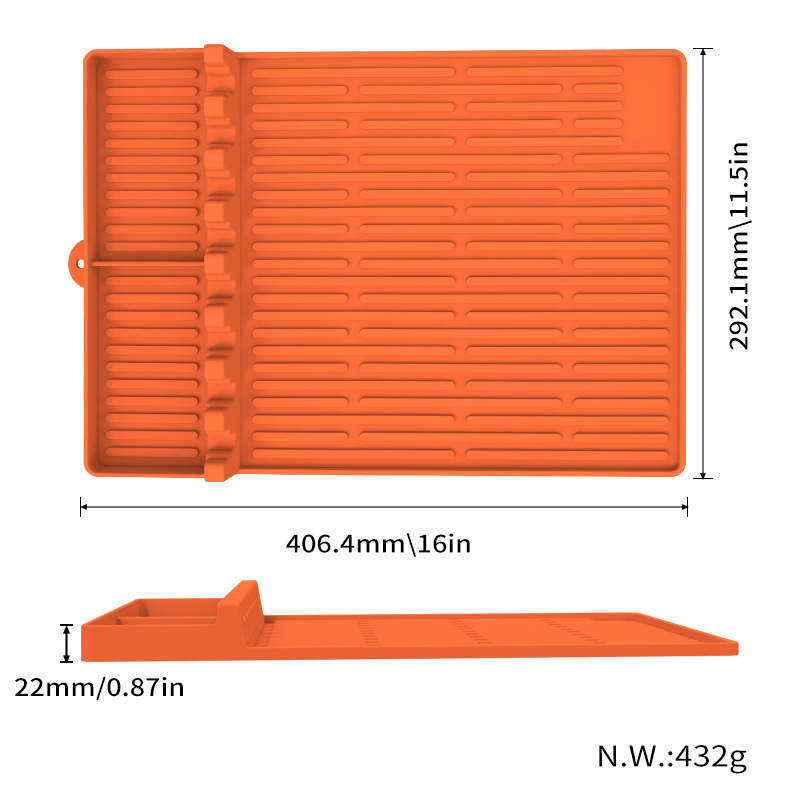 Silicone blackstone oven mat for tools Multifunctional baking mat for BBQ , Spatula