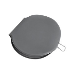 Silicone collapsible dog double travel bowl