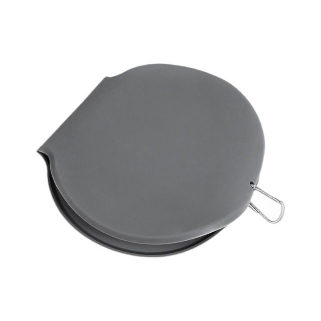 Silicone collapsible dog double travel bowl