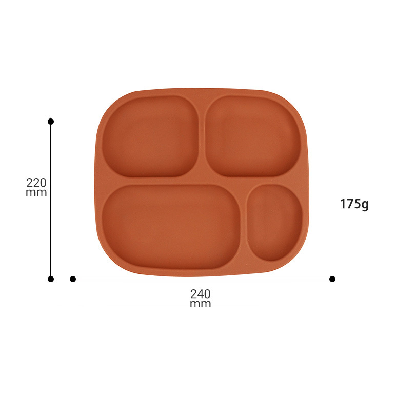 Silicone Divided Dinnerware Baby and Toddler Dinner Plates