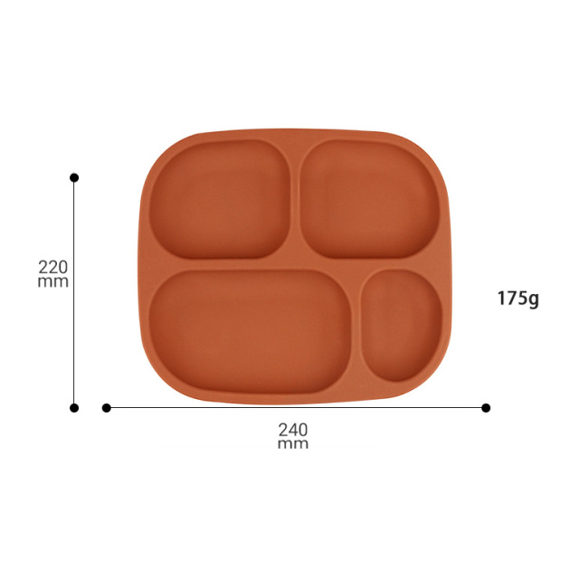 Silicone Divided Dinnerware Baby and Toddler Dinner Plates