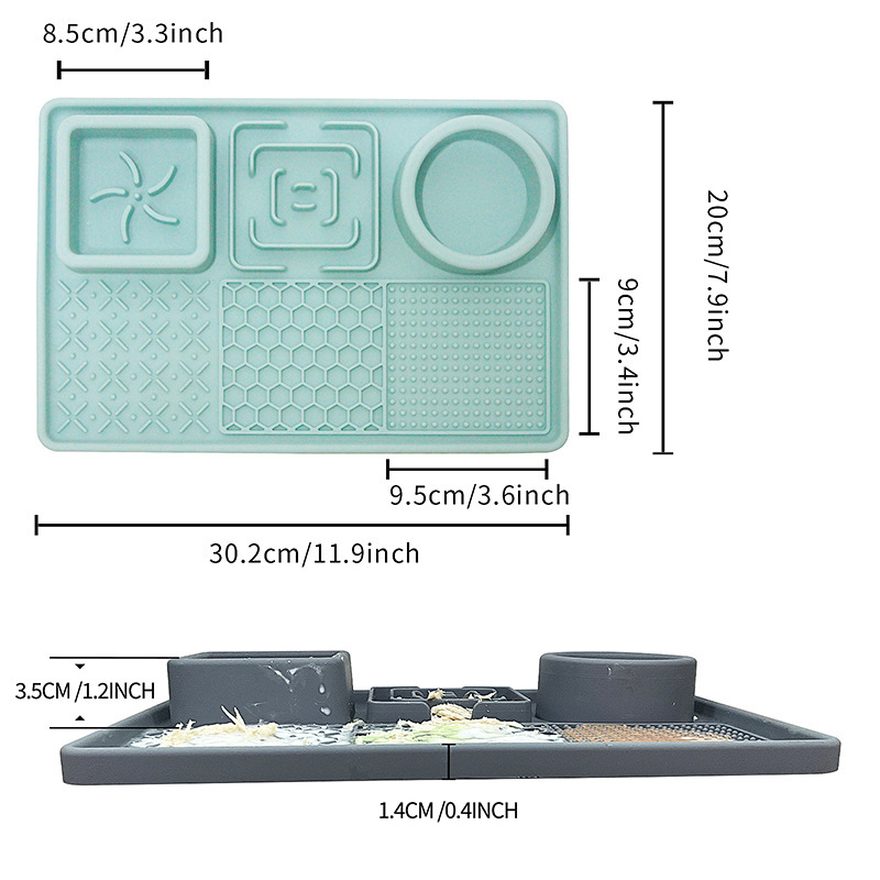 anxiety relief dog lick mat grooming