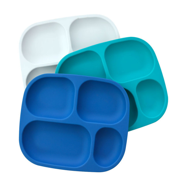 Silicone Divided Dinnerware Baby and Toddler Dinner Plates