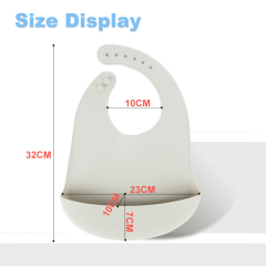 Silicone baby bib