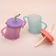 Baby Water Cup milk drinking cups with straws