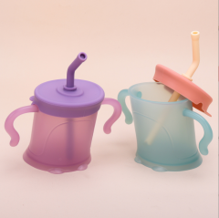 Baby Water Cup milk drinking cups with straws