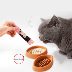 Silicone slow feeder bowls for dog cat food milk bowl