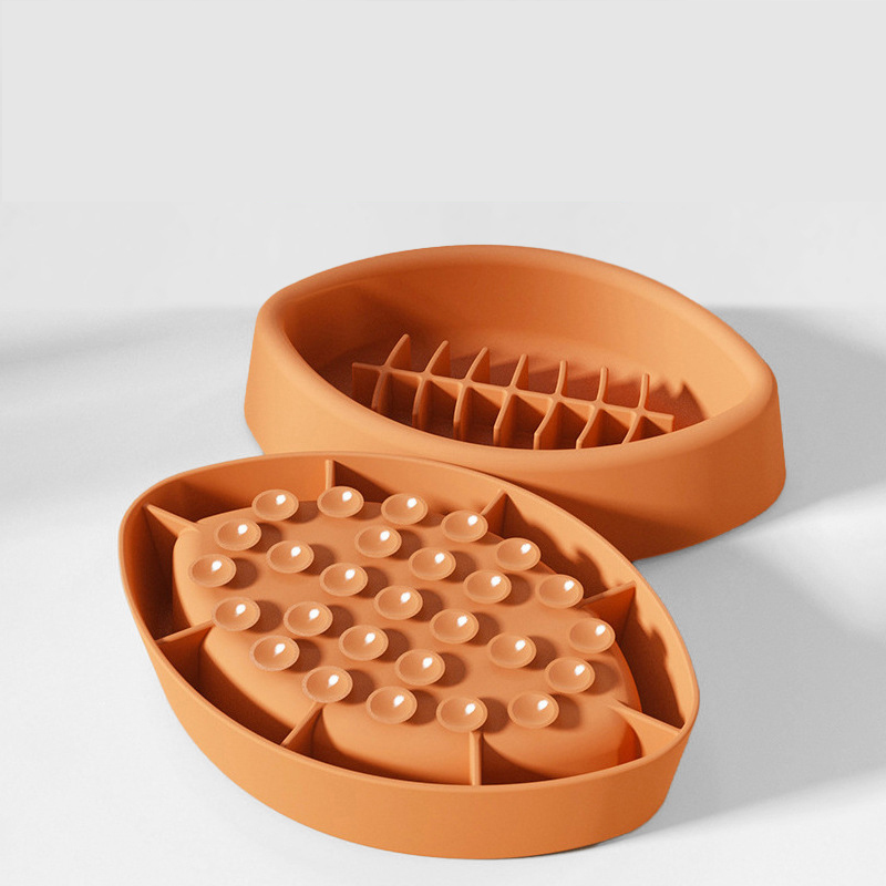 Silicone slow feeder bowls for dog cat food milk bowl