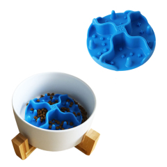 Customizable Silicone Dog Bowl Slow Eating Feeder Insert 4.72 inch With Suction Cups  - JOYI Silicone