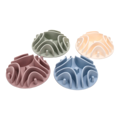 Wholesale Silicone Pet Bowl Slow Eating Feeder Insert dog Mat 5.5 inch With Suction Cups  - JOYI Silicone