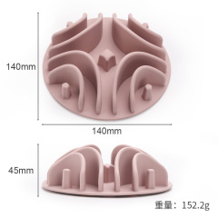 Wholesale Silicone Pet Bowl Slow Eating Feeder Insert dog Mat 5.5 inch With Suction Cups  - JOYI Silicone