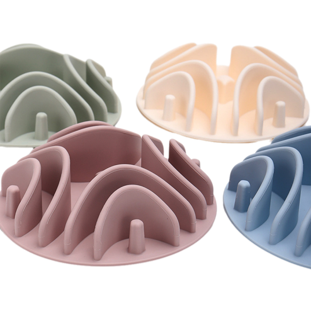 Wholesale Silicone Pet Bowl Slow Eating Feeder Insert dog Mat 5.5 inch With Suction Cups  - JOYI Silicone