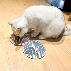 Wholesale Silicone Pet Bowl Slow Eating Feeder Insert dog Mat 5.5 inch With Suction Cups  - JOYI Silicone