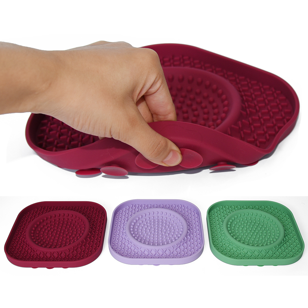 textured lick mat for dogs enrichment