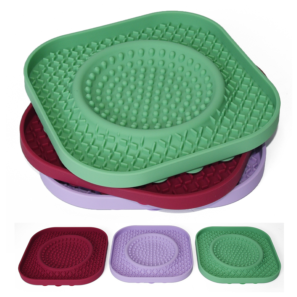 dog enrichment lick mat silicone