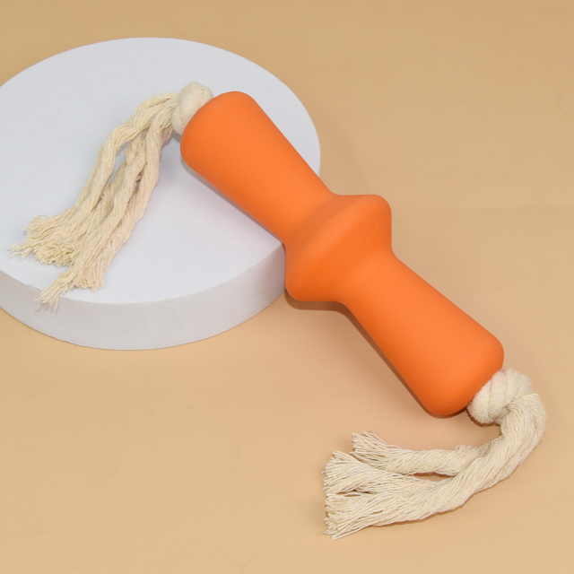 Teething Relief Pet Chew Toy rubber Rope Small Medium Large Dogs chewing toy– Soft & Flexible Rubber Dog Toy
