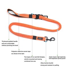 OEM Customizable Pet Car Safety Dog Leash with Universal Seatbelt Clip & Heavy-Duty Zinc Alloy Hook – Bulk Wholesale Available