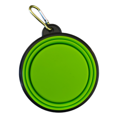 Silicone collapsible dog water bowl feeding food bowl