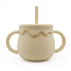 Silicone Baby Training Cup with Straw & Snack Lid – Versatile 2-in-1 Design | Customizable