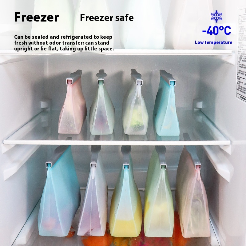 Silicone Reusable Food Storage Freezer Bags