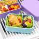 Wholesale silicone food storage containers for picnic office workers kids portable food box