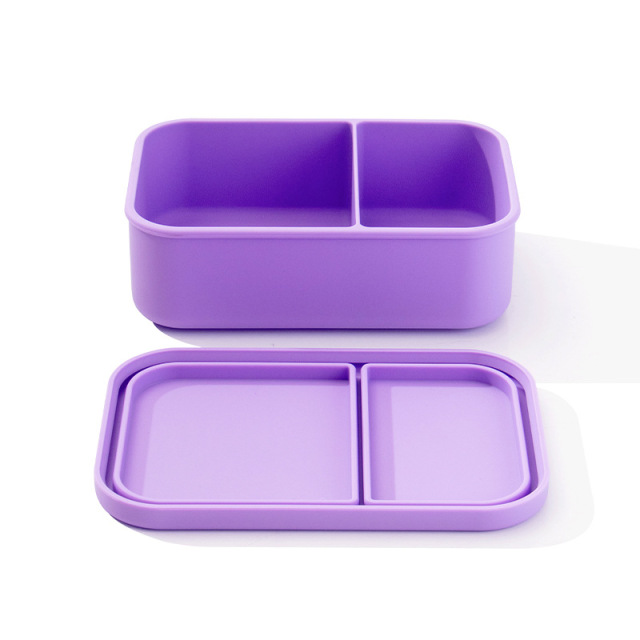 Wholesale silicone food storage containers for picnic office workers students portable food box