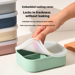 Wholesale silicone 3-Compartment Lunch Box