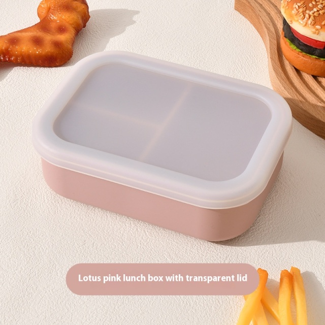 Wholesale silicone 3-Compartment Lunch Box