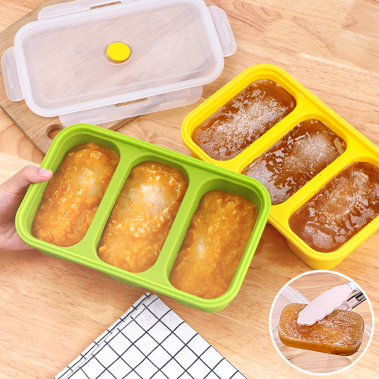 silicone soup freezer molds with lids