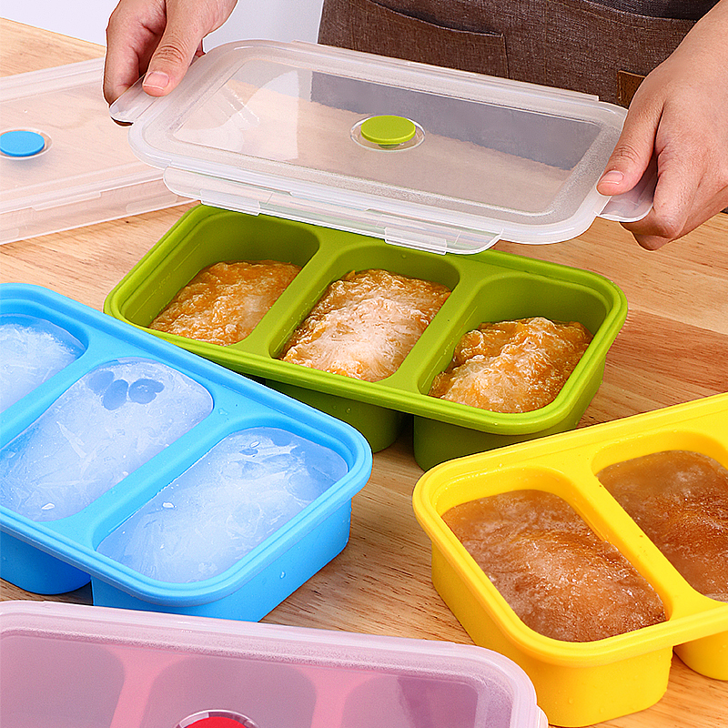 silicone soup freezer molds with lids