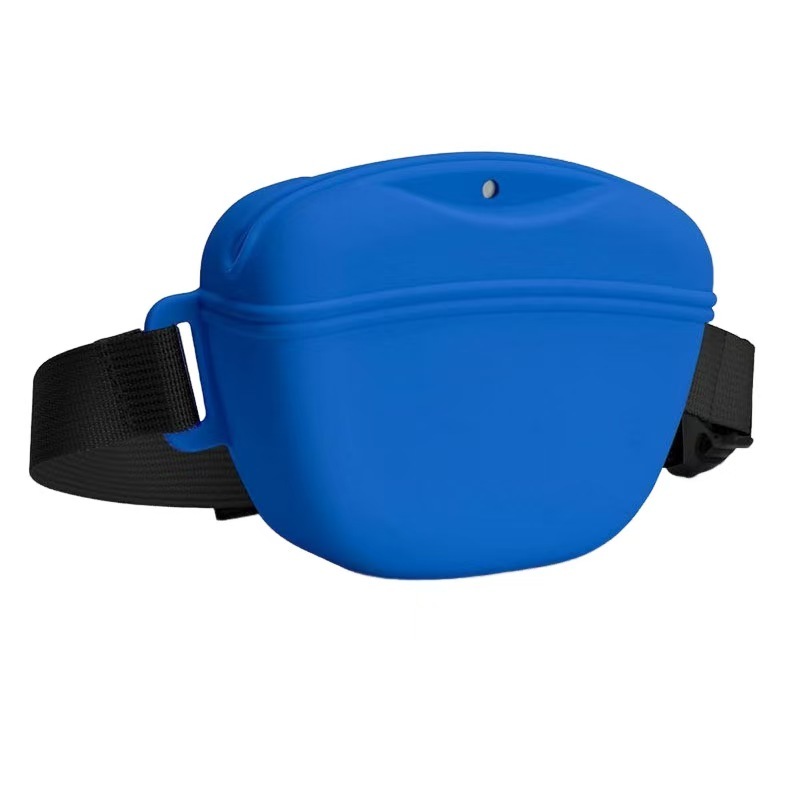 Magnetic dog training treat pouch with removable waist belt
