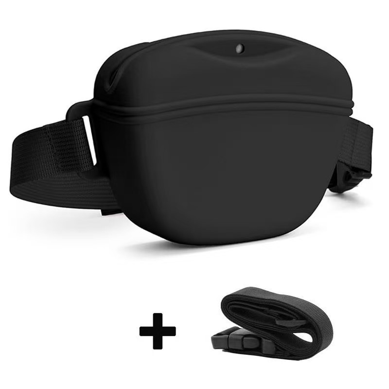 Private label silicone pet treat pouch with custom logo