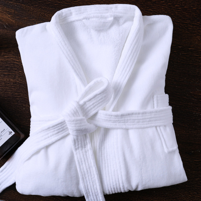 Professional 118x130cm Hotel Bath Robe Folded View - Dual-Layer Design for Spas & Luxury Resorts | Bulk Order Discounts