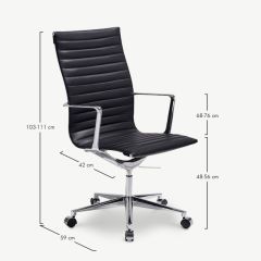 Black Leather Office Chair