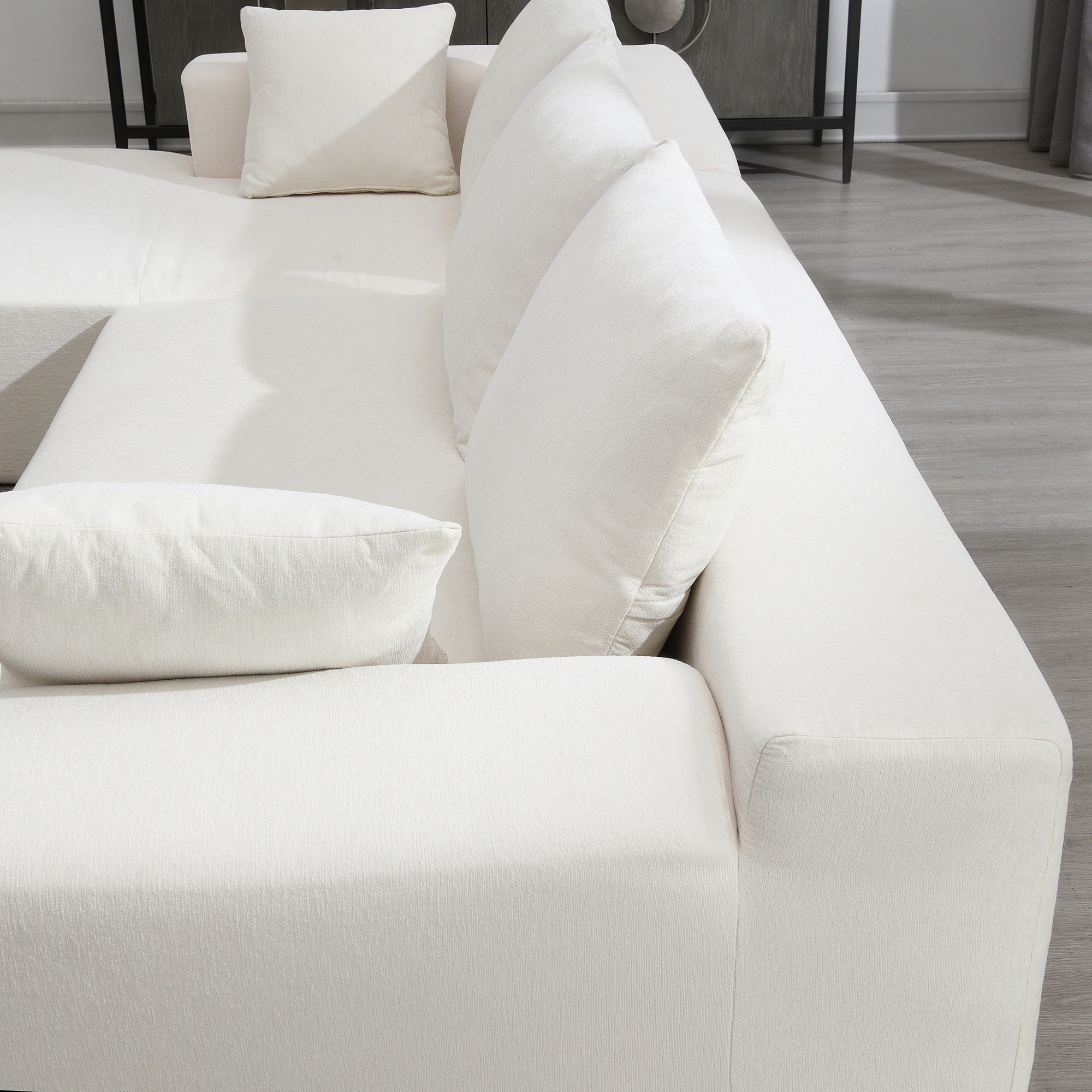 109*68" Modular Sectional Sofa Set – Modern Minimalist Cream Couch for Living Room, Bedroom & Salon