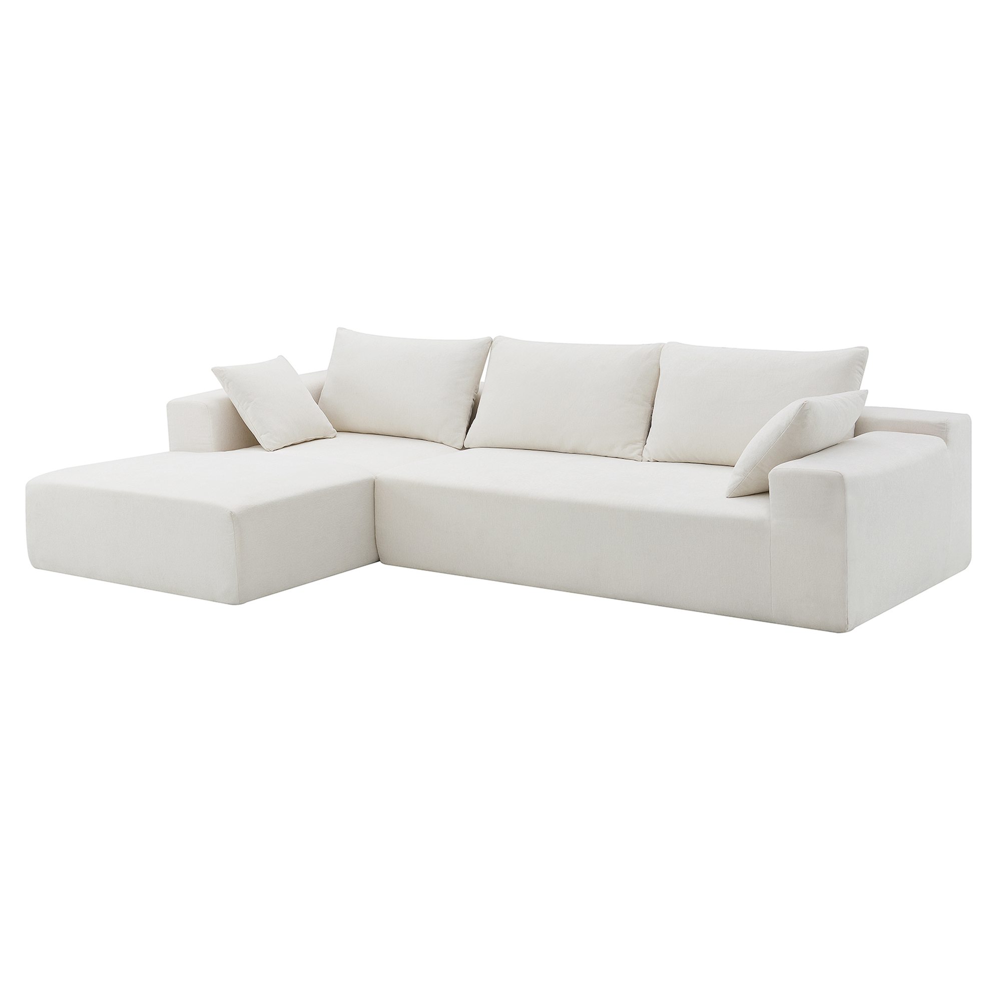109*68" Modular Sectional Sofa Set – Modern Minimalist Cream Couch for Living Room, Bedroom & Salon