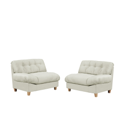 Beige 90.5-inch Cloud Compression Love Seat – Frosted Velvet, Minimalist Modern Sofa, Ideal for Living Rooms, Apartments, Bedrooms & Offices