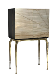 Luxury Onyx - Front Cabinet with Gold Legs