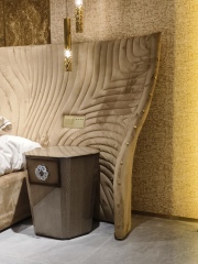 Luxury Velvet Upholstered Matress with Statement Headboard