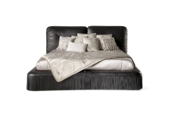 Luxury Leather Matress with Fringe Detailing