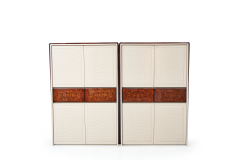 LuxuryQuilted Panel Storage Cabinet Set