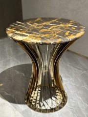 Art Deco Marble - Top Side Table