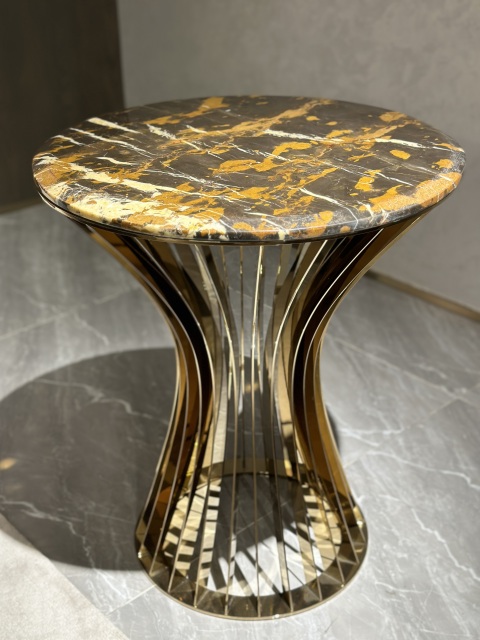 Art Deco Marble - Top Side Table
