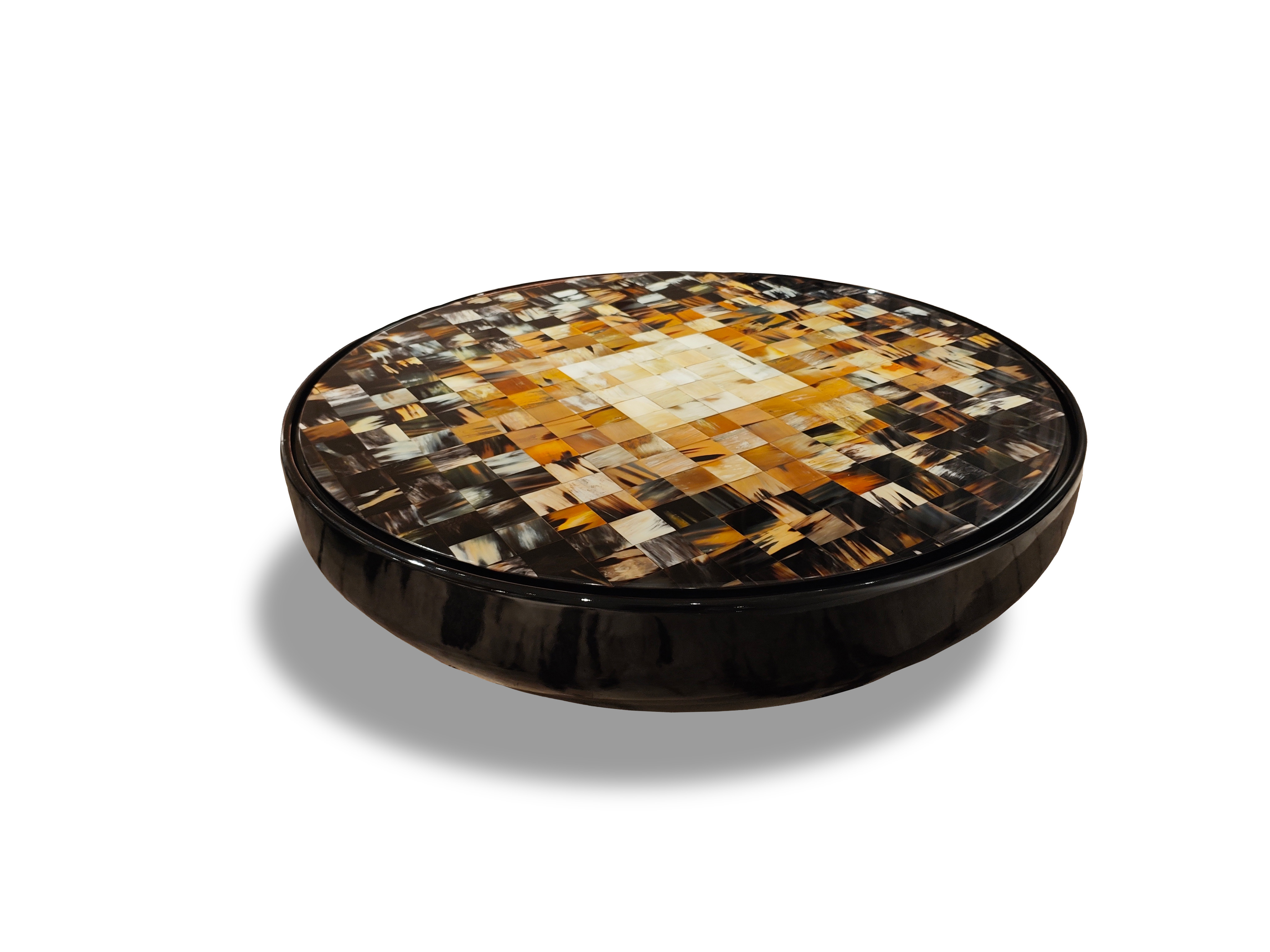 Luxury Inlaid Round Coffee Table