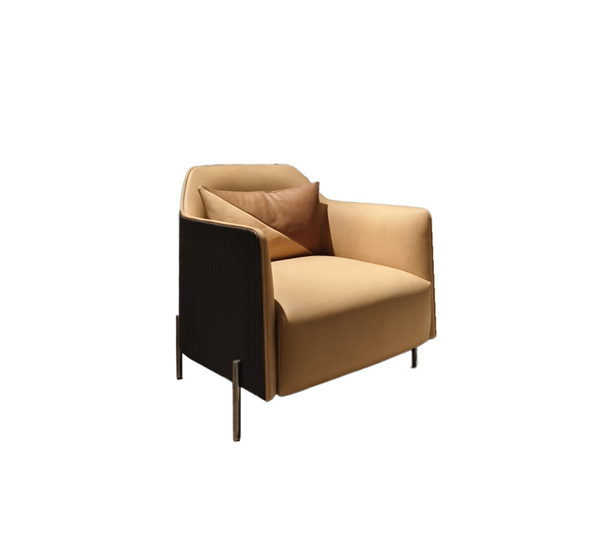 ChicTan Luxe Leather Armchair