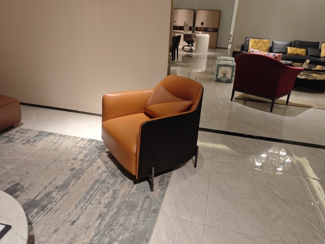 ChicTan Luxe Leather Armchair