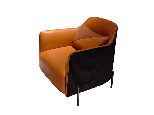 ChicTan Luxe Leather Armchair