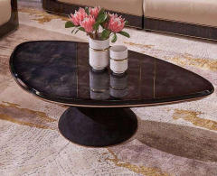 Glamorous Marble - Top Pedestal Coffee Table