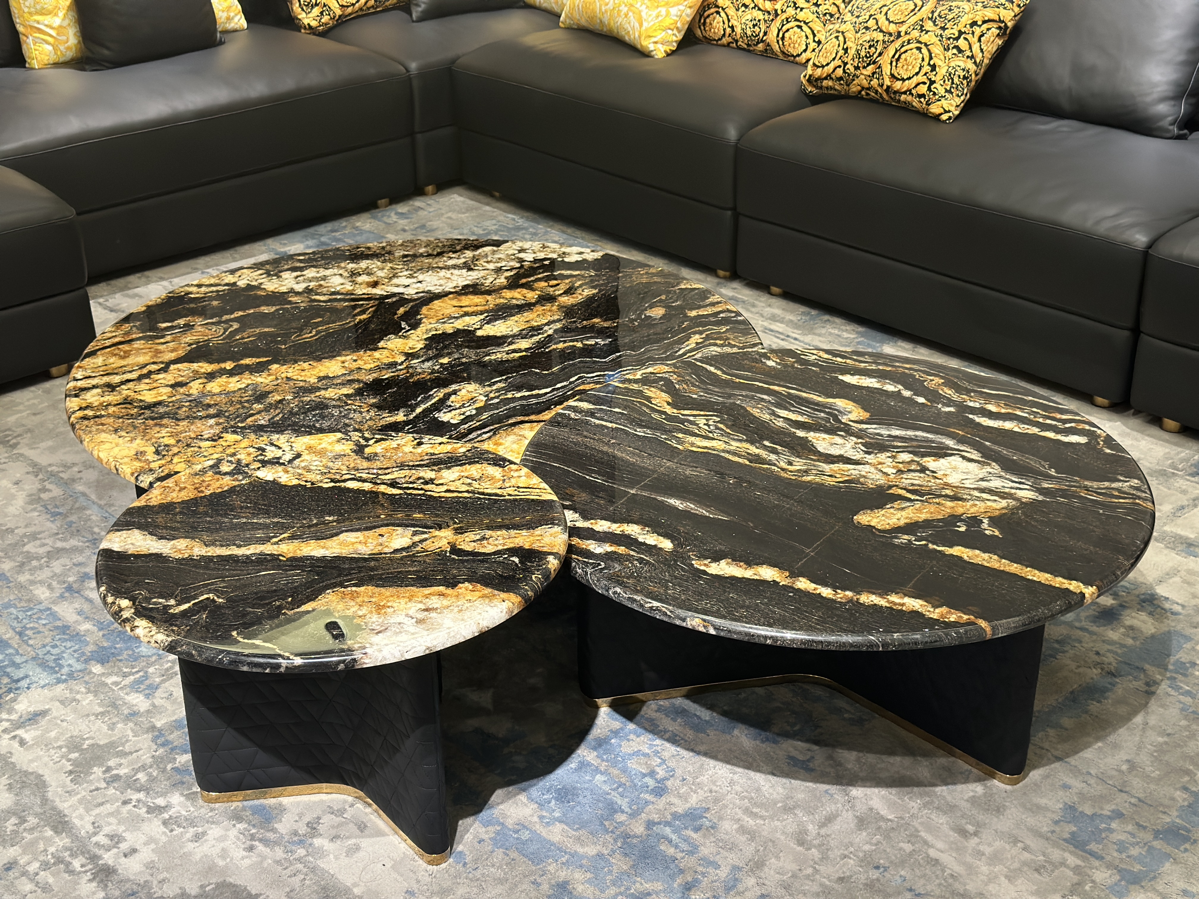 Artistic Multi - Marble Nesting Coffee Tables